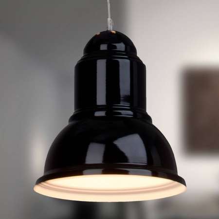 Brilliant Čierna závesná lampa Almira