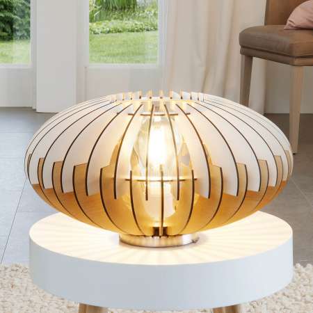 EGLO Dekoratívna stolná lampa Sotos z dreva