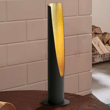 EGLO Stolná LED lampa Barbotto v čiernej/zlatej