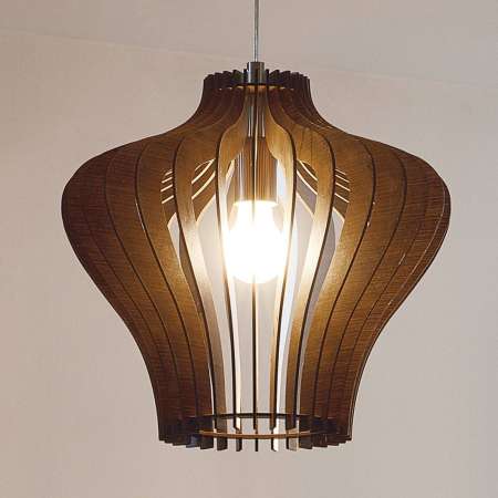 EGLO Závesná lampa Cossano 38 cm, hnedá