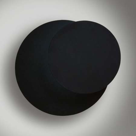 EMIBIG LIGHTING Nástenné svietidlo Circle okrúhly tvar, čierne