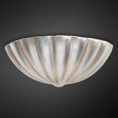 Eurokeramic Keramické nástenné svietidlo Violetta postriebrené