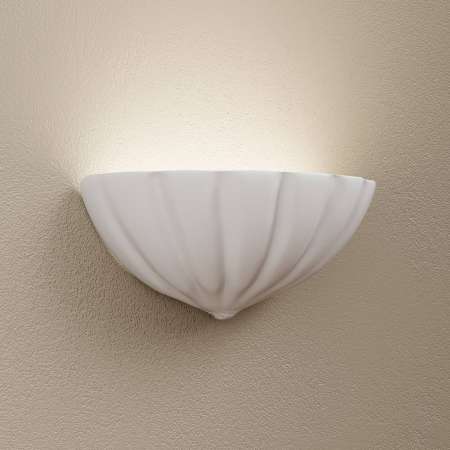Eurokeramic Nástenné svietidlo Elsa v tvare mušle