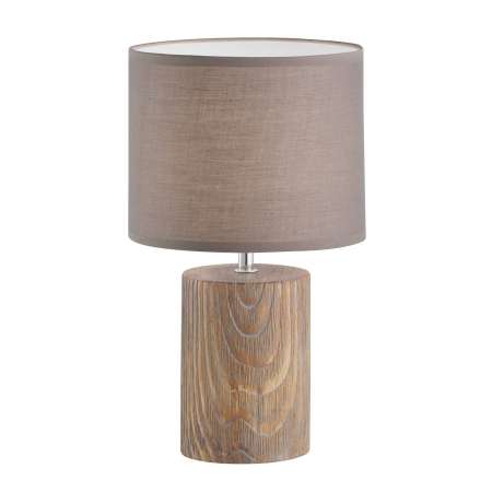 FISCHER & HONSEL Stolná lampa Malik drevený vzhľad, 43 cm