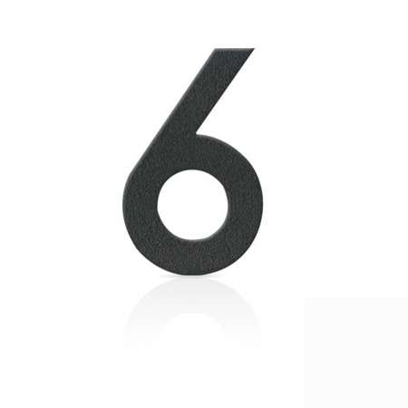 Heibi Čísla domu ušľachtilá oceľ číslica 6 sivá