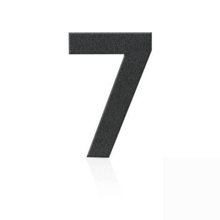 Heibi Čísla domu ušľachtilá oceľ číslica 7 sivá