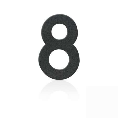 Heibi Čísla domu ušľachtilá oceľ číslica 8 sivá