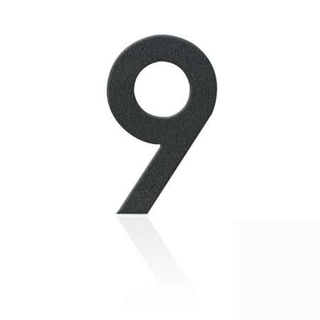 Heibi Čísla domu ušľachtilá oceľ číslica 9 sivá