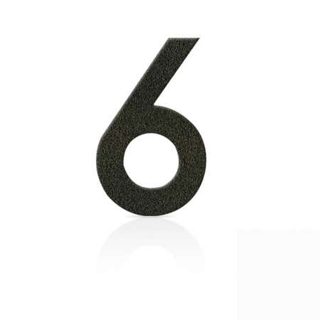 Heibi Čísla z ušľachtilej ocele číslica 6 kávová hnedá