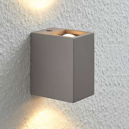 Lampenwelt.com Nástenné LED Cataleya Beton Up&Down 7x12 cm