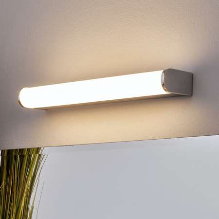 Lindby Kúpeľňové zrkadlové LED svetlo Philippa polkruh 32