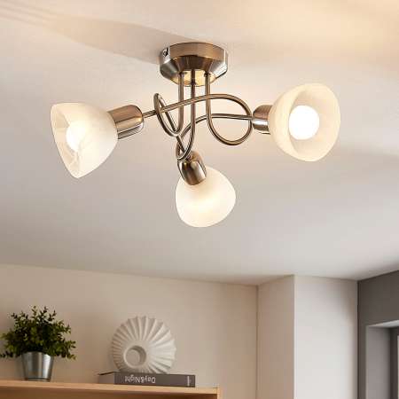 Lindby Lindby Paulina LED stropná lampa, 3 svetlá okrúhla