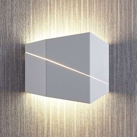 Lindby Nástenné LED svietidlo Nikolae, 18 cm biele