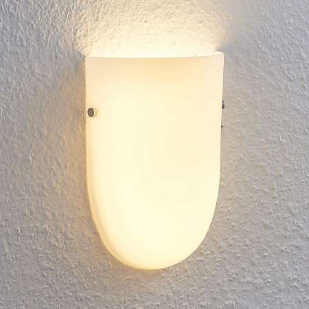 Lucande Nástenné LED svietidlo Genele sklenené tienidlo