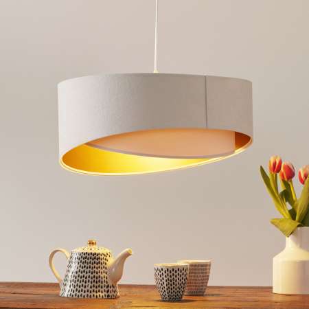 Maco Design Dvojfarebná závesná lampa Chloe vrstvený vzhľad