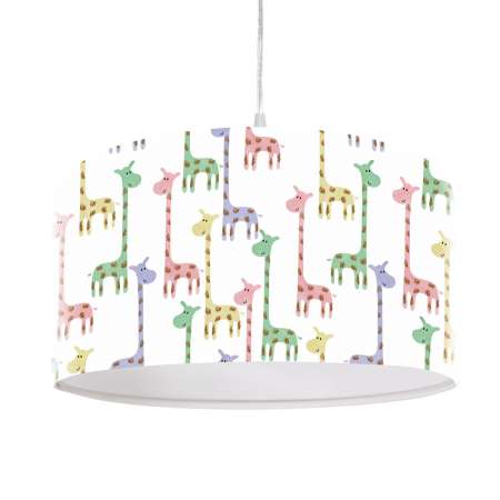Maco Design Závesná lampa Žirafa, potlačené tienidlo Ø 40 cm