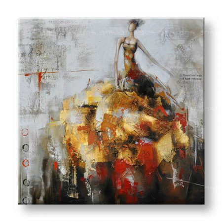 Maľovaný obraz na stenu ŽENA FB225E1