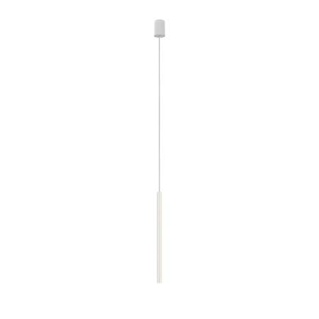 NOWODVORSKI LIGHTING Závesná lampa Laser, 1-pl., biela, tienidlo 49 cm