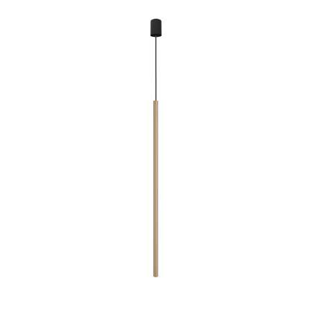 NOWODVORSKI LIGHTING Závesná lampa Laser 1-pl., mosadz, tienidlo 100 cm