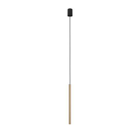 NOWODVORSKI LIGHTING Závesná lampa Laser, 1-pl., mosadz, tienidlo 49cm