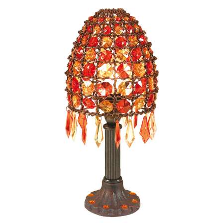 Näve Stolná lampa Bella s perlovým lemom 35 cm