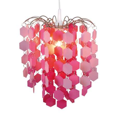 Näve Závesná lampa 6008519, ružové dekoračné prvky