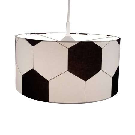 Niermann Standby Textilná závesná lampa Futbal v čierno-bielej