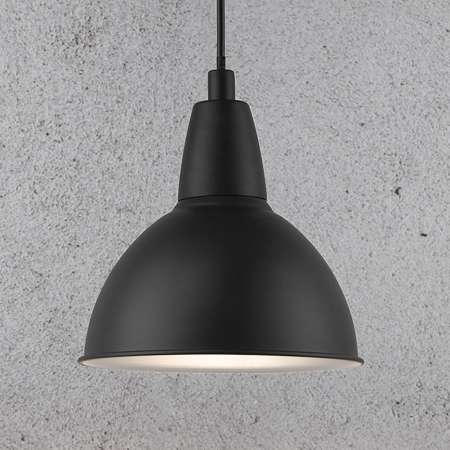 Nordlux Závesná lampa Trude s kovovým tienidlom, čierna