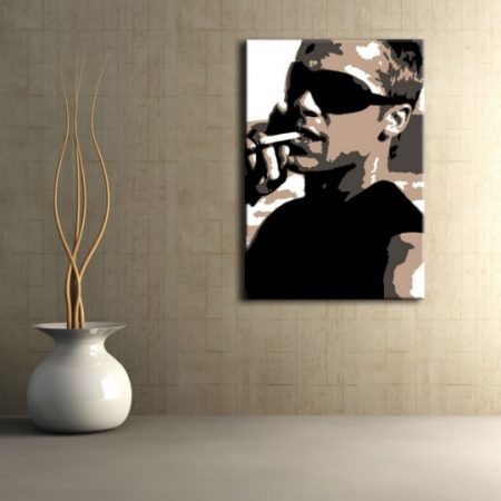 Ručne maľovaný POP Art obraz Brad Pitt  bp