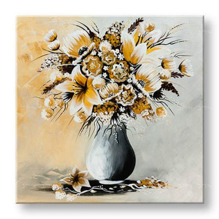 Ručne maľovaný obraz na stenu KVETY 1 dielny YOBAM023E1