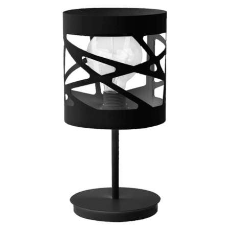 SIGMA Stolná lampa Modul Frez vzorované Ø17,5 cm čierna