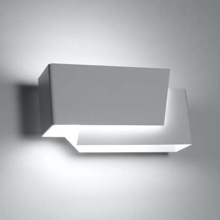 SOLLUX Nástenné svietidlo Piga, nepriamo vyžarujúce biele