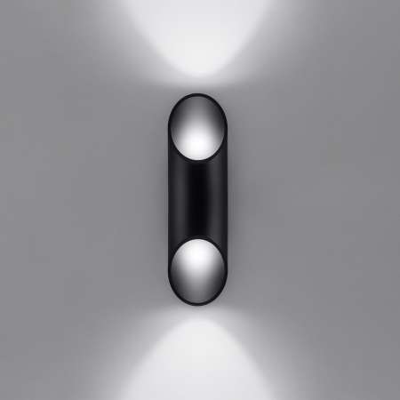 SOLLUX Nástenné svietidlo Saturn 30, up/down, čierne