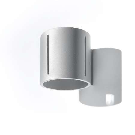 SOLLUX Nástenné svietidlo Topa up/down, sivé telo