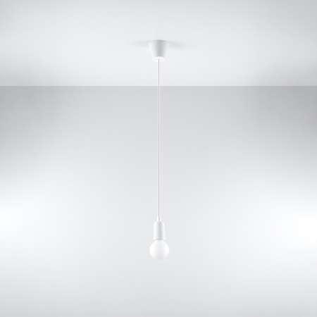 SOLLUX Závesná lampa Brasil, biela, jedno-plameňová