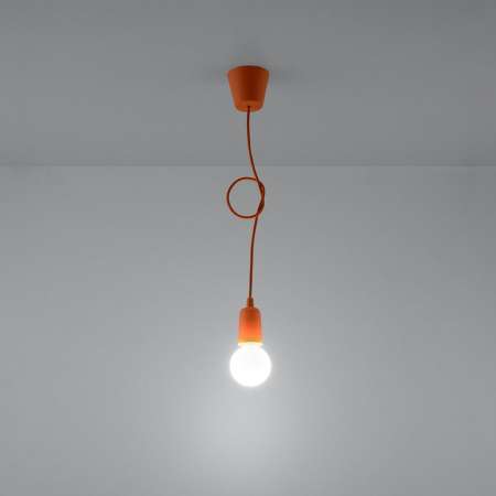 SOLLUX Závesná lampa Brasil, oranžová, jedno-plameňová