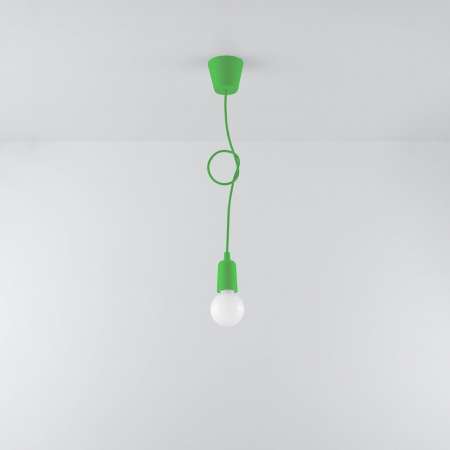 SOLLUX Závesná lampa Brasil, zelená, jedno-plameňová