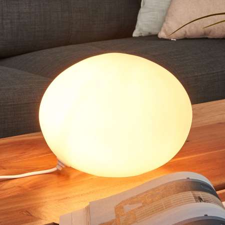 Sompex Dekoratívna stolná lampa Sklo oválna Ø 24 cm