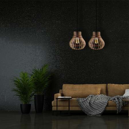 TEMAR LIGHTING Závesná lampa Barrel 1-plameňová, Ø 20 cm