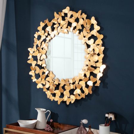 LuxD Dizajnové nástenné zrkadlo Fairy  zlaté  x  25016