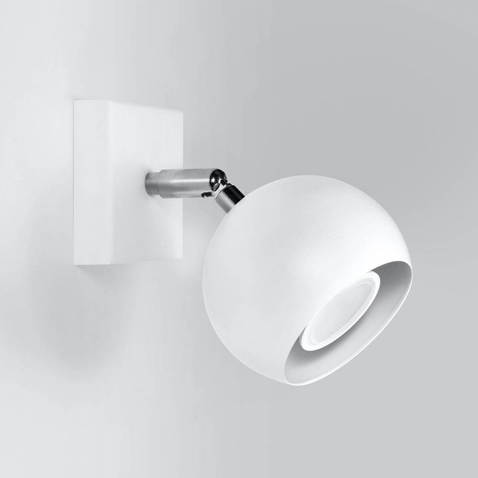 EULUNA Nástenné svietidlo Flame z ocele, biela