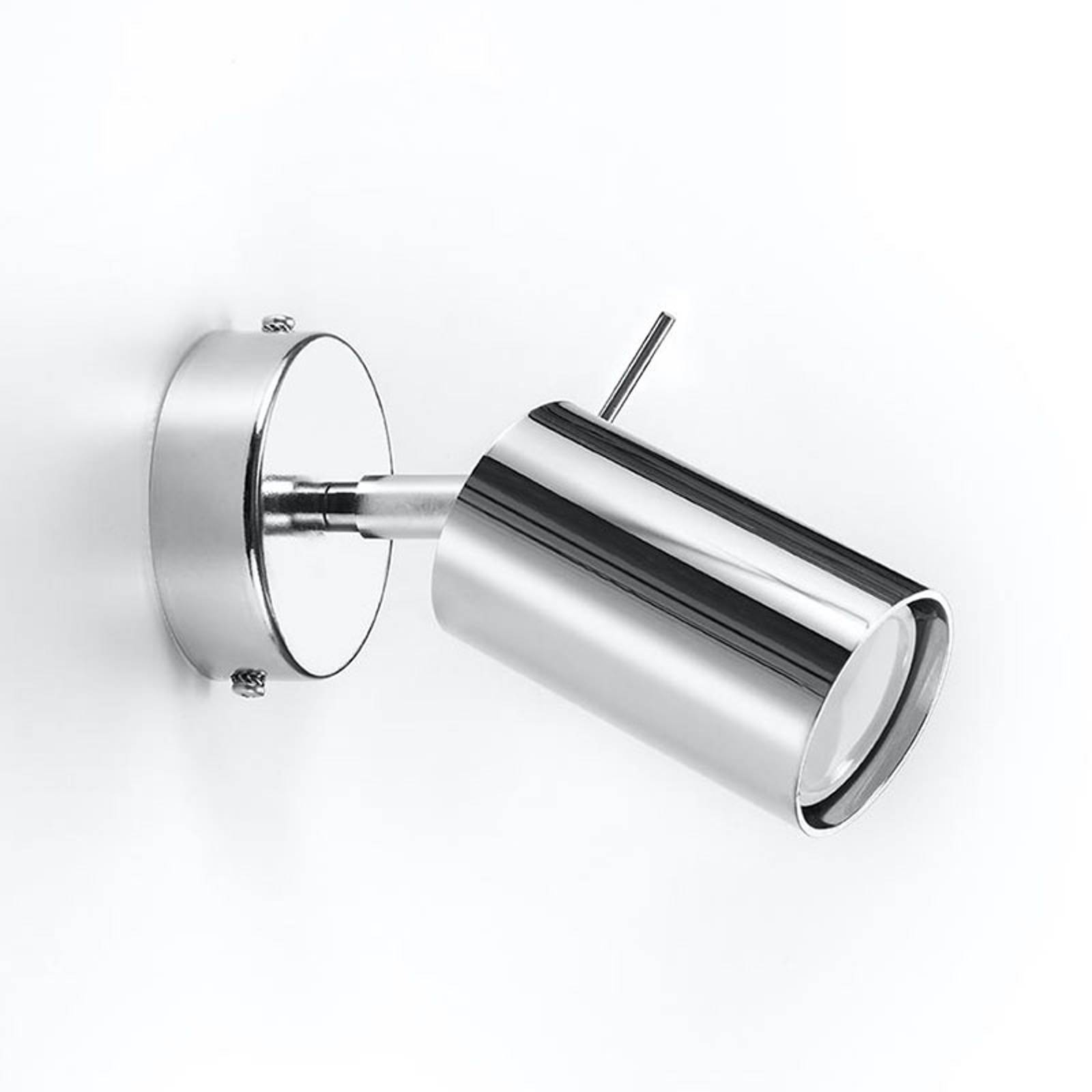 EULUNA Nástenné svietidlo Round, chróm, 1-plameňové