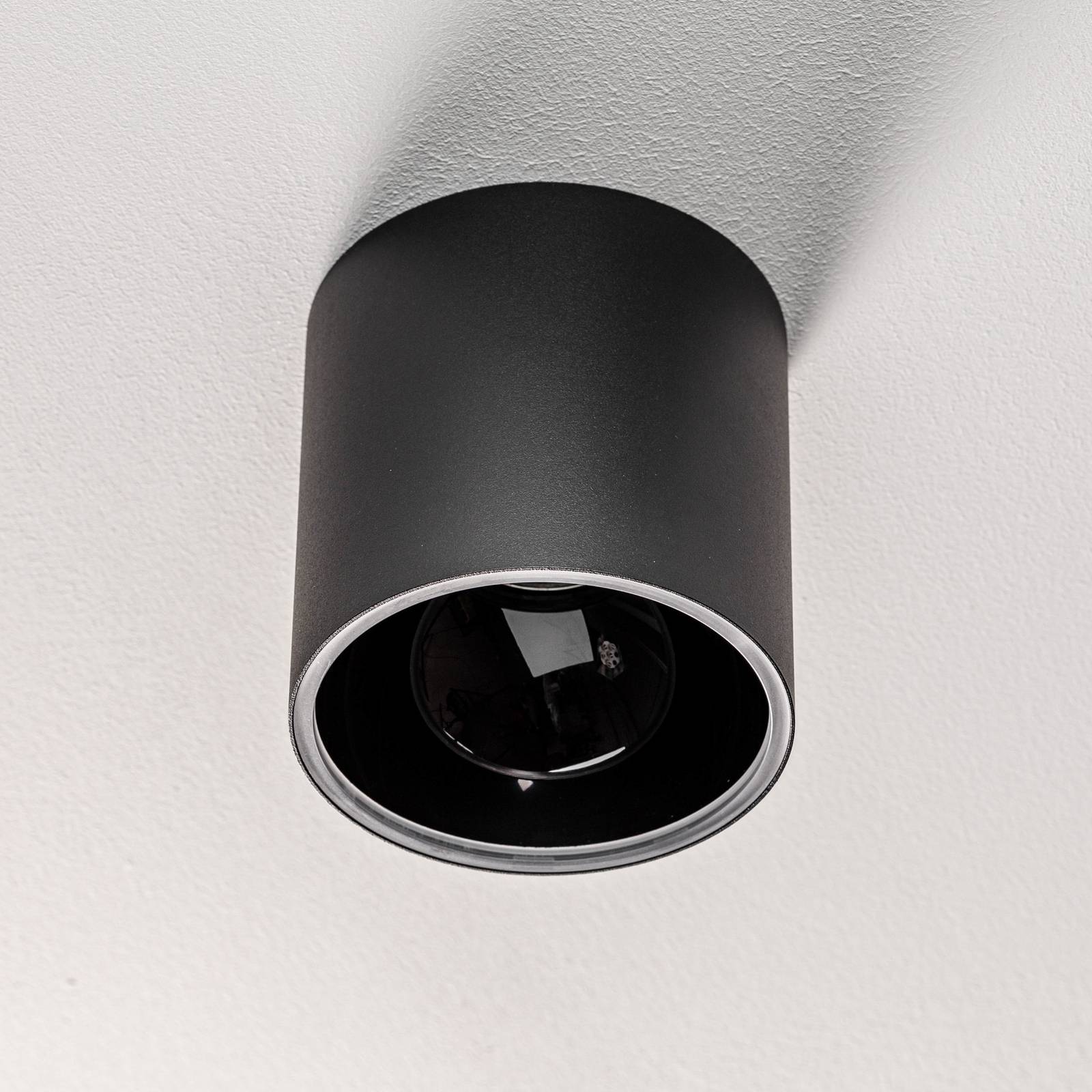 Euluna Downlight Halo, čierna/čierna