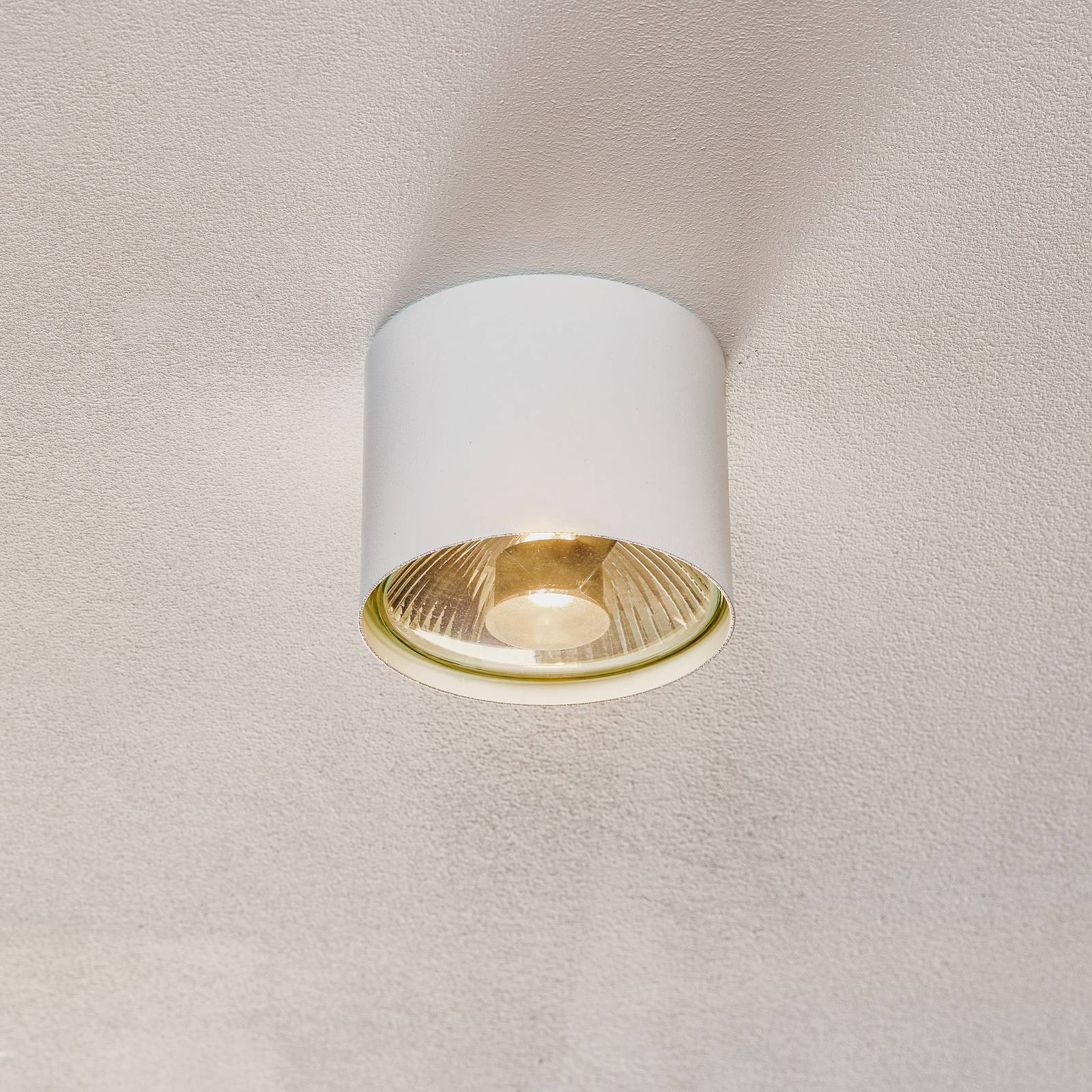 Euluna Stropné svietidlo Bot, biele, 1-plameňové